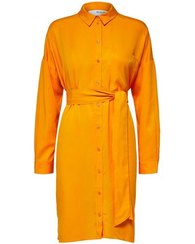 SELECTED Blusenkleid 'kikki tonia' - Orange