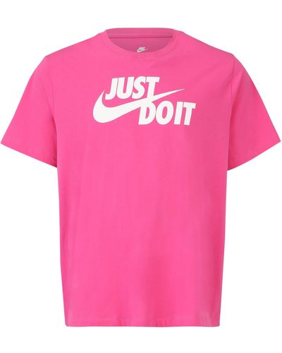 Nike T-shirt 'swoosh' - Pink
