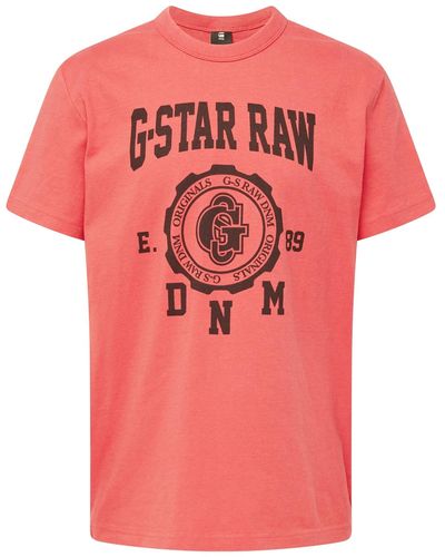 G-Star RAW T-shirt 'collegic' - Pink
