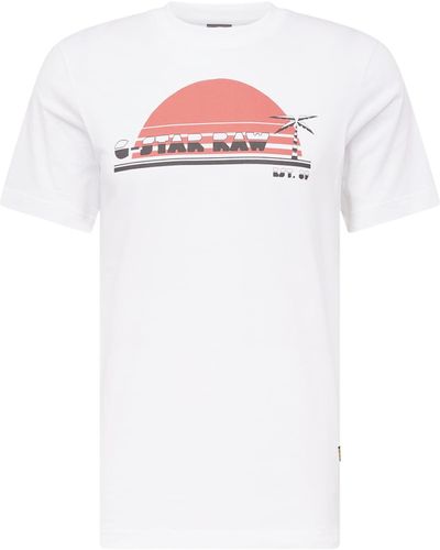 G-Star RAW T-shirt 'sunrise' - Weiß