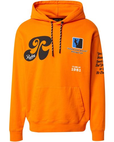 Replay Sweatshirt (1-tlg) - Orange