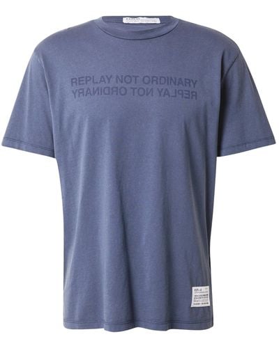 Replay T-shirt - Blau