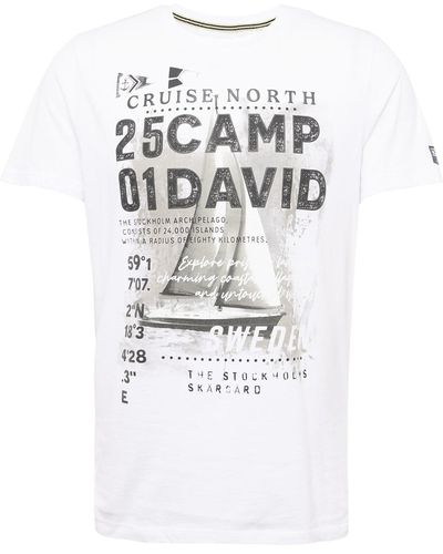 Camp David T-shirt - Weiß