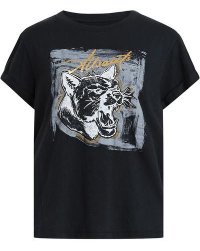 AllSaints T-shirt 'panthere anna' - Schwarz