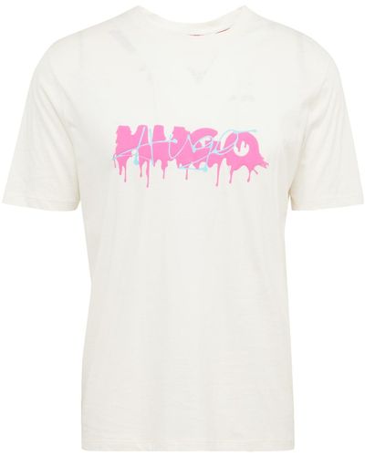 HUGO T-shirt 'dacation' - Pink