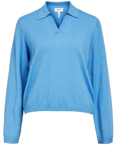 Object Pullover 'thess' - Blau