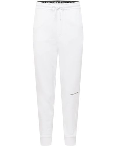 Calvin Klein Jogginghose aus Bio-Baumwolle - Weiß