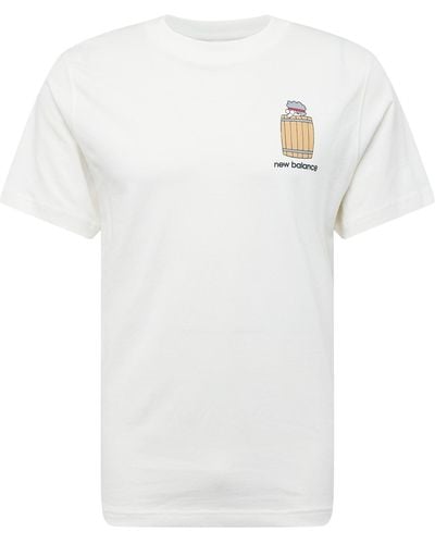 New Balance T-shirt 'barrel runner' - Weiß