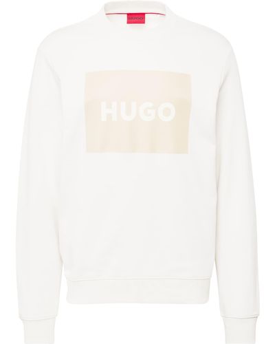 HUGO Sweatshirt 'duragol222' - Weiß