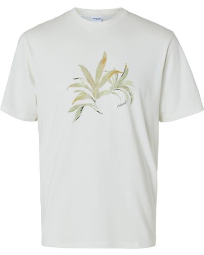 SELECTED T-shirt 'saul' - Weiß