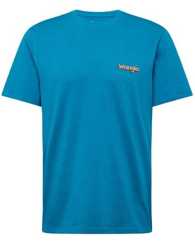 Wrangler T-shirt - Blau