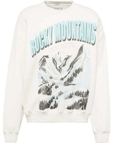 Abercrombie & Fitch Sweatshirt 'ski destinations' - Weiß