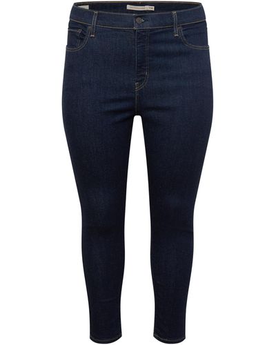 Levi's Jeans '721 pl hi rise skinny' - Blau