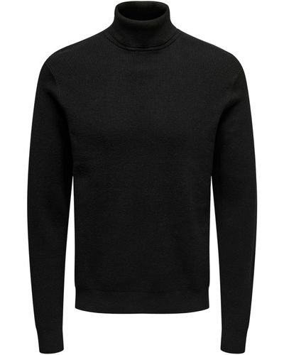 Only & Sons Pullover 'phil' - Schwarz