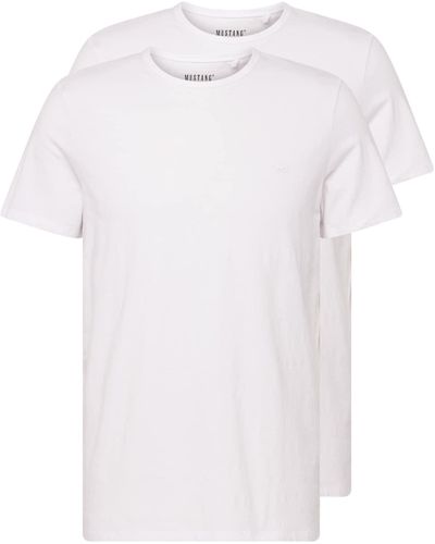 Mustang T-shirt 'allen' - Weiß