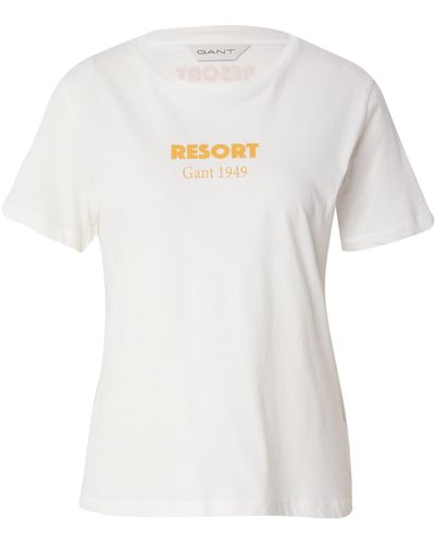 GANT T-shirt 'resort' - Weiß