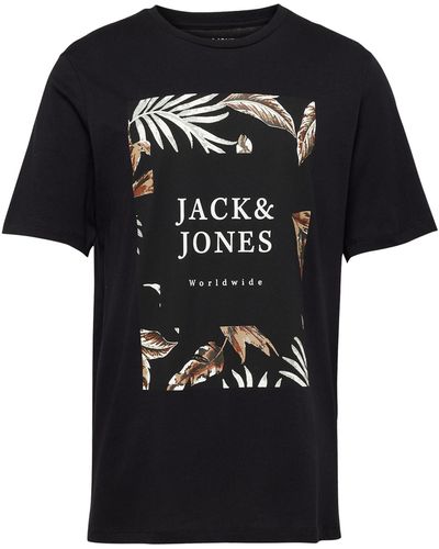 Jack & Jones T-shirt 'jjfloor' - Schwarz