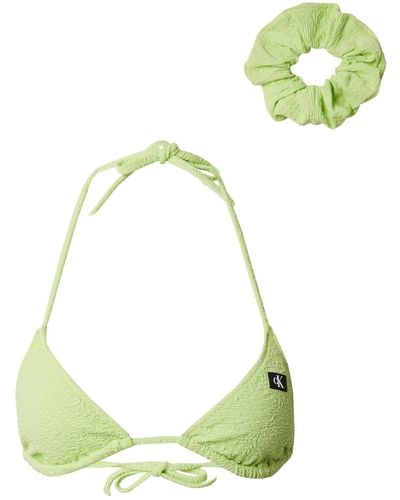 Calvin Klein Bikinitop und scrunchie - Grün