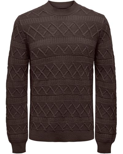 Only & Sons Pullover 'wade' - Braun