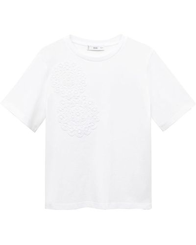 Mango T-shirt 'daisy' - Weiß