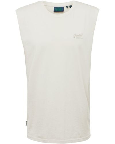 Superdry Shirt 'essential' - Weiß