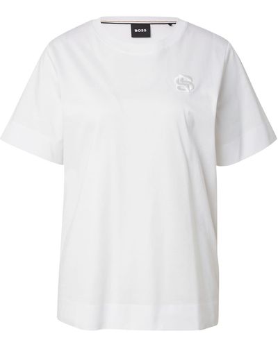 BOSS T-shirt 'elphi' - Weiß