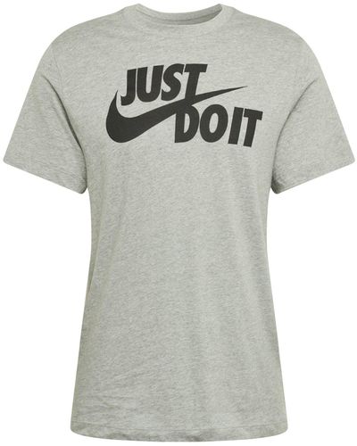 Nike Just Do It Swoosh T-Shirt - Grau