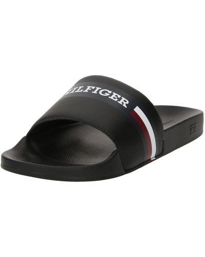 Tommy Hilfiger Pantolette 'corporate' - Schwarz