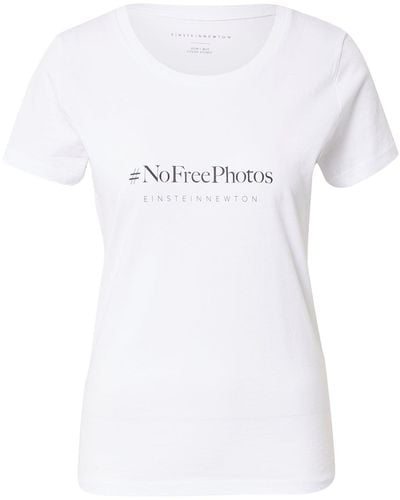 EINSTEIN & NEWTON T-shirt 'free photos' - Weiß