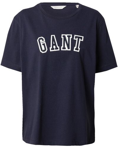 GANT T-Shirt (1-tlg) Weiteres Detail - Blau