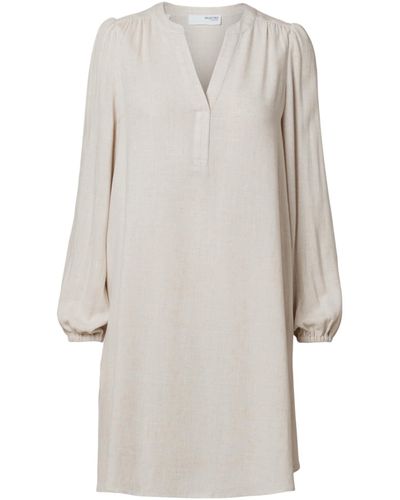 SELECTED Kleid 'viva' - Weiß