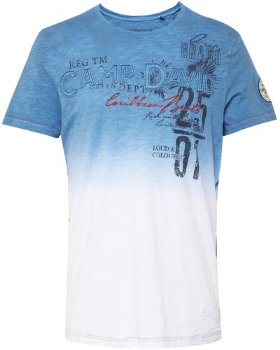 Camp David T-shirt - Blau