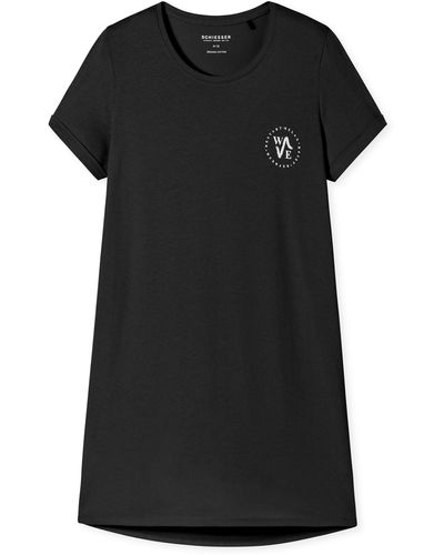 Schiesser Schiesser nachthemd ' essential nightwear ' - Schwarz