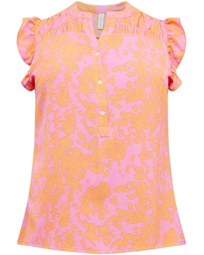 Only Carmakoma Bluse 'lux' - Pink
