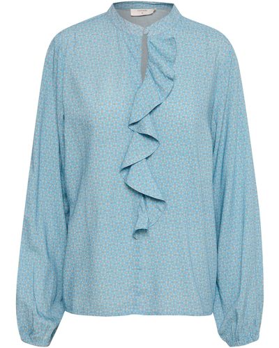 Cream Bluse 'tiah' - Blau