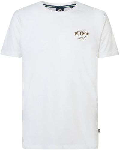 Petrol Industries T-shirt 'classic' - Weiß