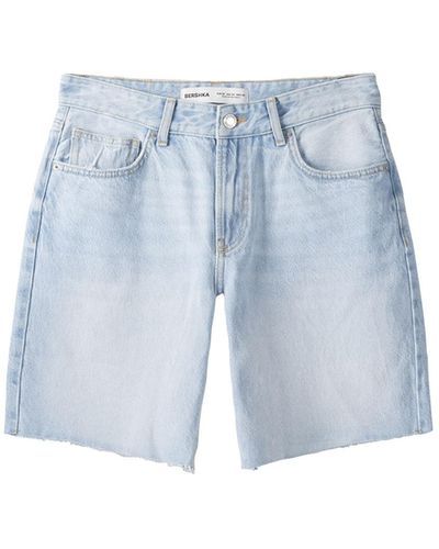 Bershka Shorts - Blau