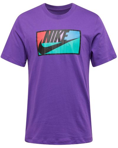 Nike T-shirt 'club' - Lila