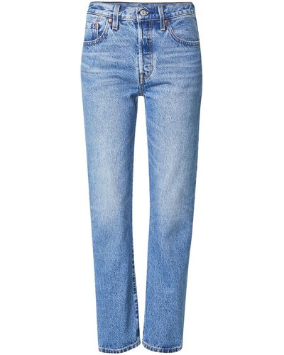 Levi's Jeans '501 crop' - Blau