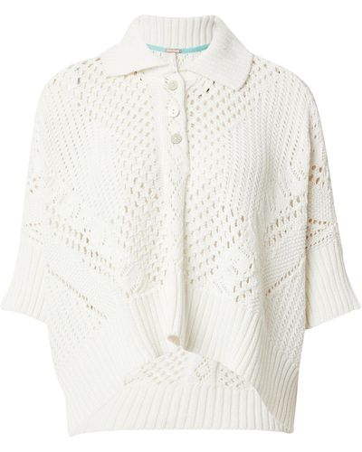 Free People Pullover 'to the point' - Weiß