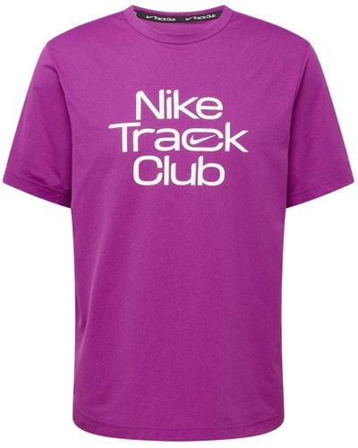 Nike Sportshirt 'track club' - Lila