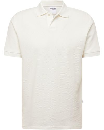 SELECTED Poloshirt 'slhmaurice' - Weiß