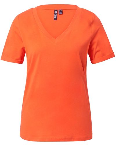 Pieces T-shirt 'ria' - Orange