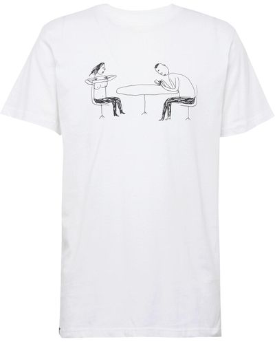 Dedicated T-shirt 'stockholm phoney date' - Weiß