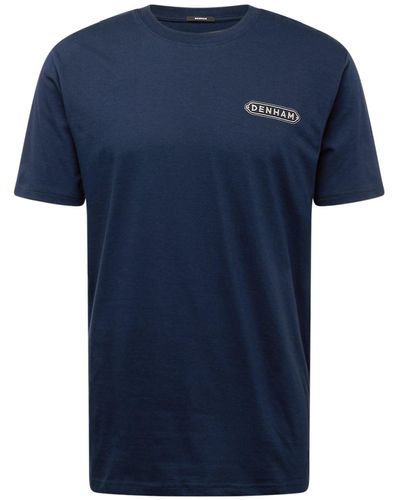 Denham T-shirt 'stamp' - Blau