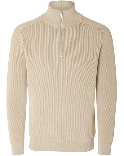 SELECTED Pullover 'own' - Natur