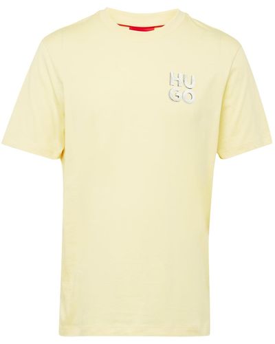 HUGO T-shirt 'detzington241' - Gelb