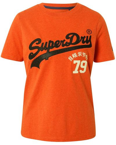 Superdry T-shirt 'interest' - Orange