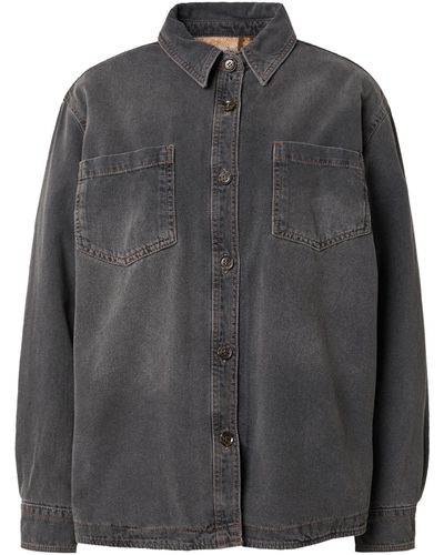TOPSHOP – jeanshemd zum wenden - Grau