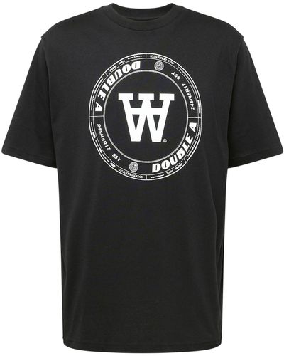 WOOD WOOD T-shirt 'tirewall' - Schwarz